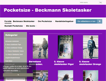 Tablet Screenshot of pocketsize.dk